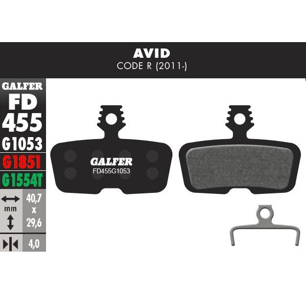 Galfer Pastillas Sram Code R, RSC, Guide RE, DB8, G2 RE (Ebike)