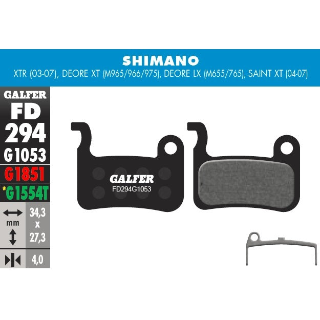 Galfer Pastillas Shimano M965/966/975/655/765/775 (Standard)