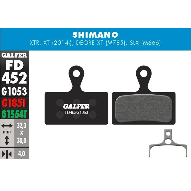 Galfer Pastillas Shimano M985/785/666/7000/8000/9000/9020 (Pro)