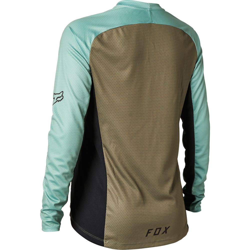 Polera Bicicleta Mujer Defend Verde Fox polera bicicleta fox mtb