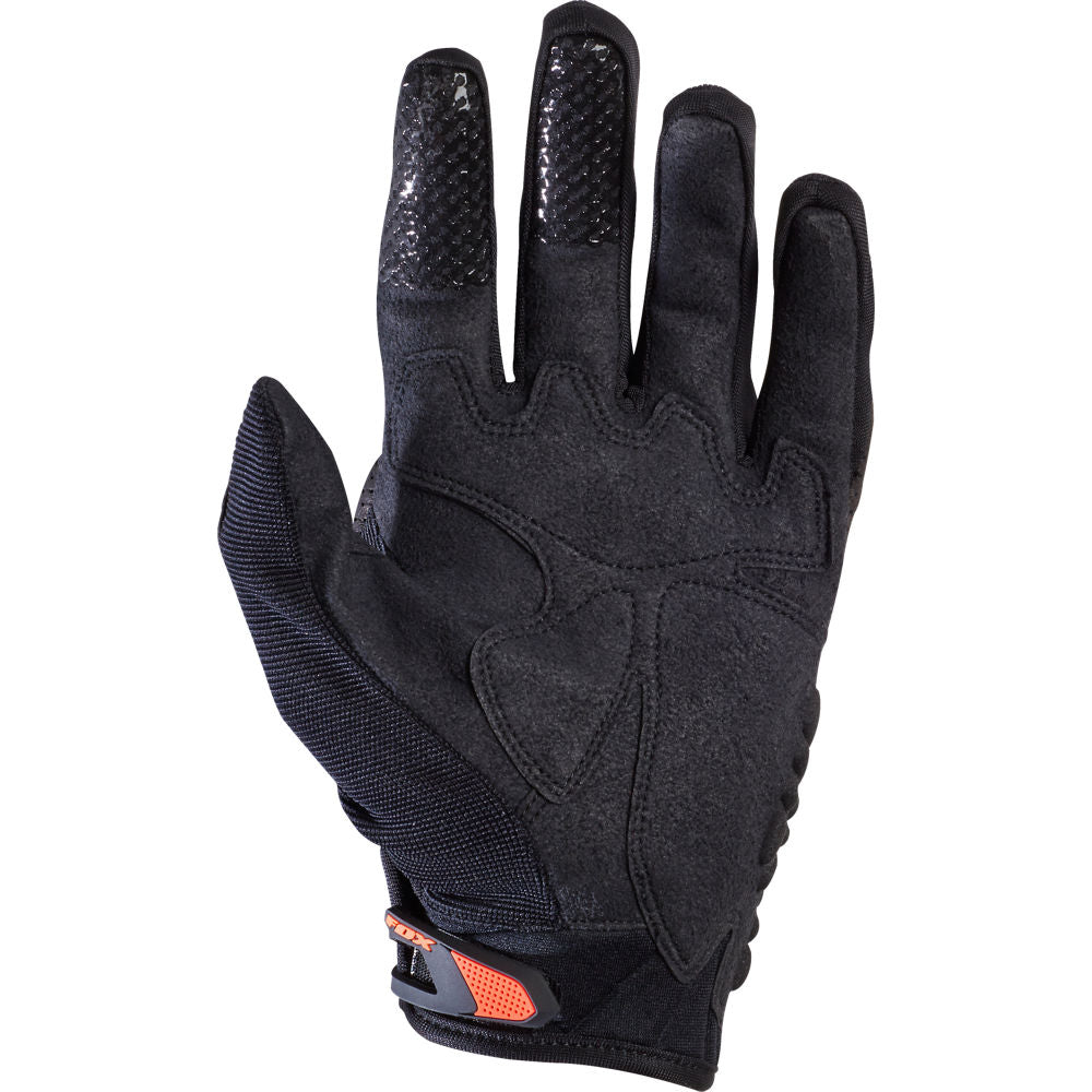 Guantes Moto Bomber Glove Negro Naranjo Fox