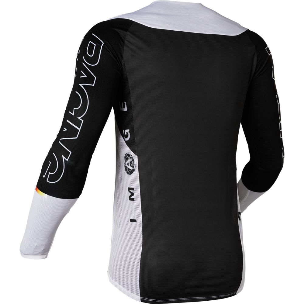 Polera Moto Flexair Relm Negro/Blanco Fox