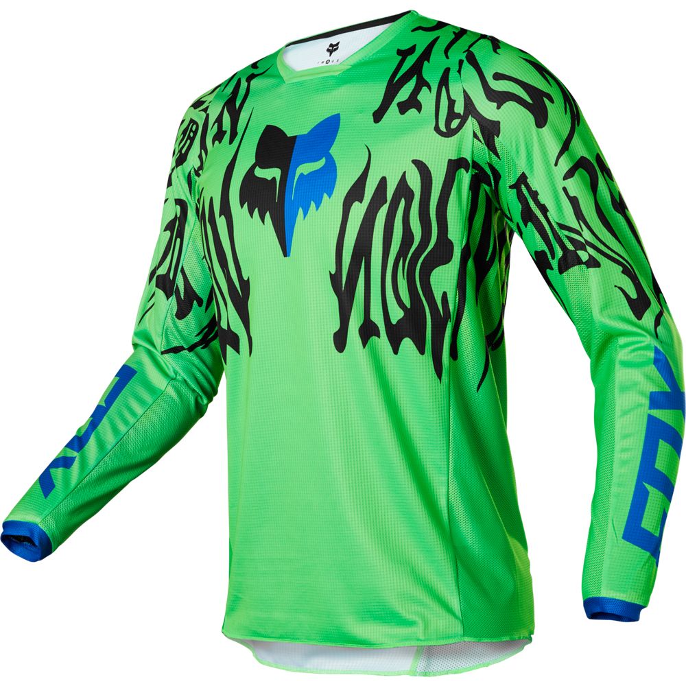 Polera Moto 180 Peril Verde Fox