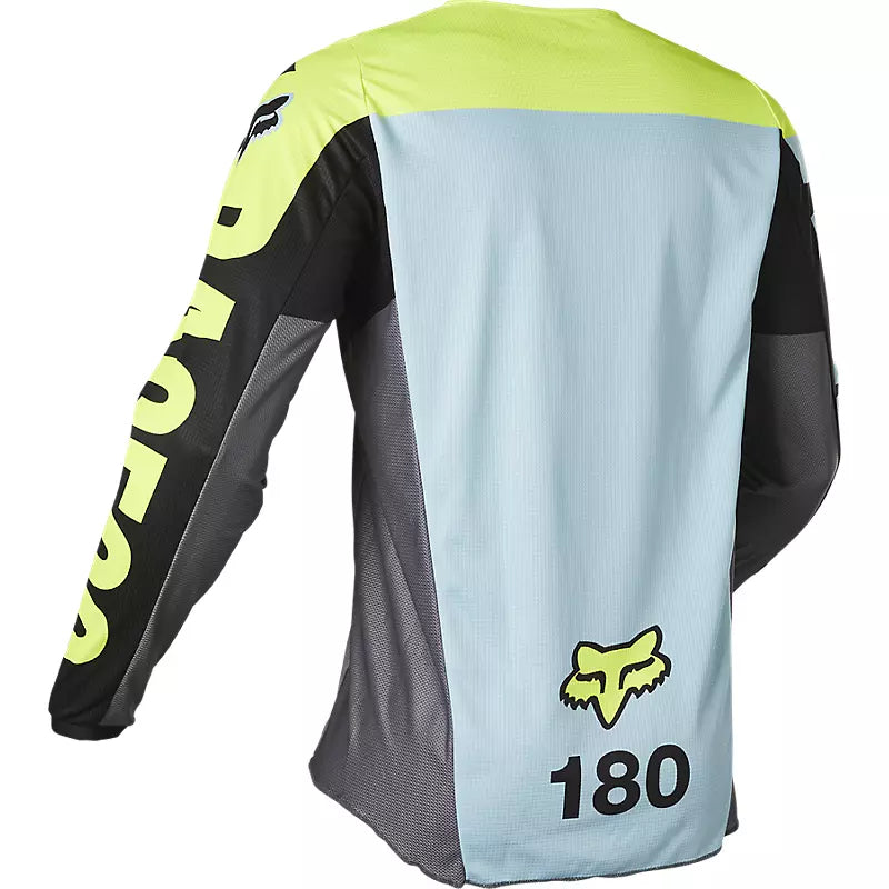 Polera Moto 180 Trice Gris/Amarillo Fox polera moto fox motocross