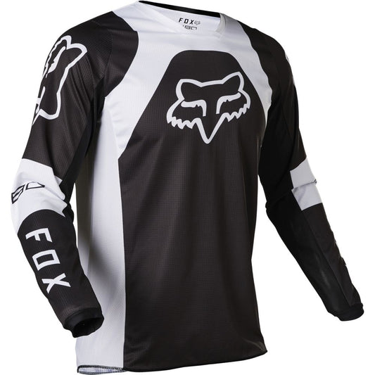 Polera Moto 180 Lux Negro/Blanco Fox