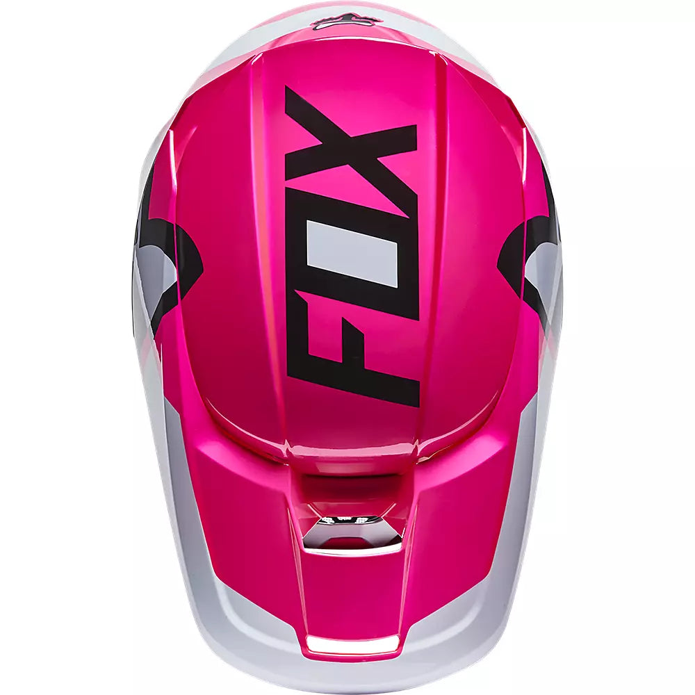 Casco Moto Niño V1 Lux Rosado Fox