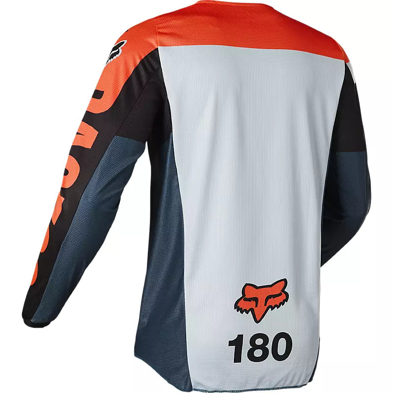 Polera Moto 180 TRICE Gris/Naranjo Fox polera moto fox motocross