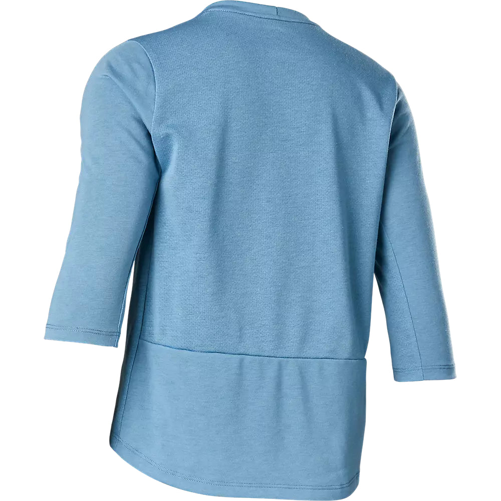 Polera Bicicleta Niño Drirelease® 3/4 Azul Fox