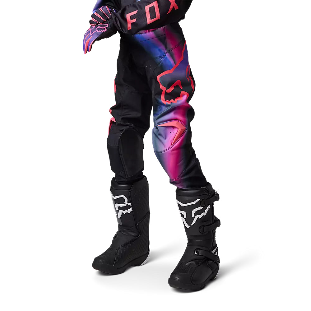 Pantalon Fox Moto Niña 180 Toxsyk para Moto Negro/Rosado