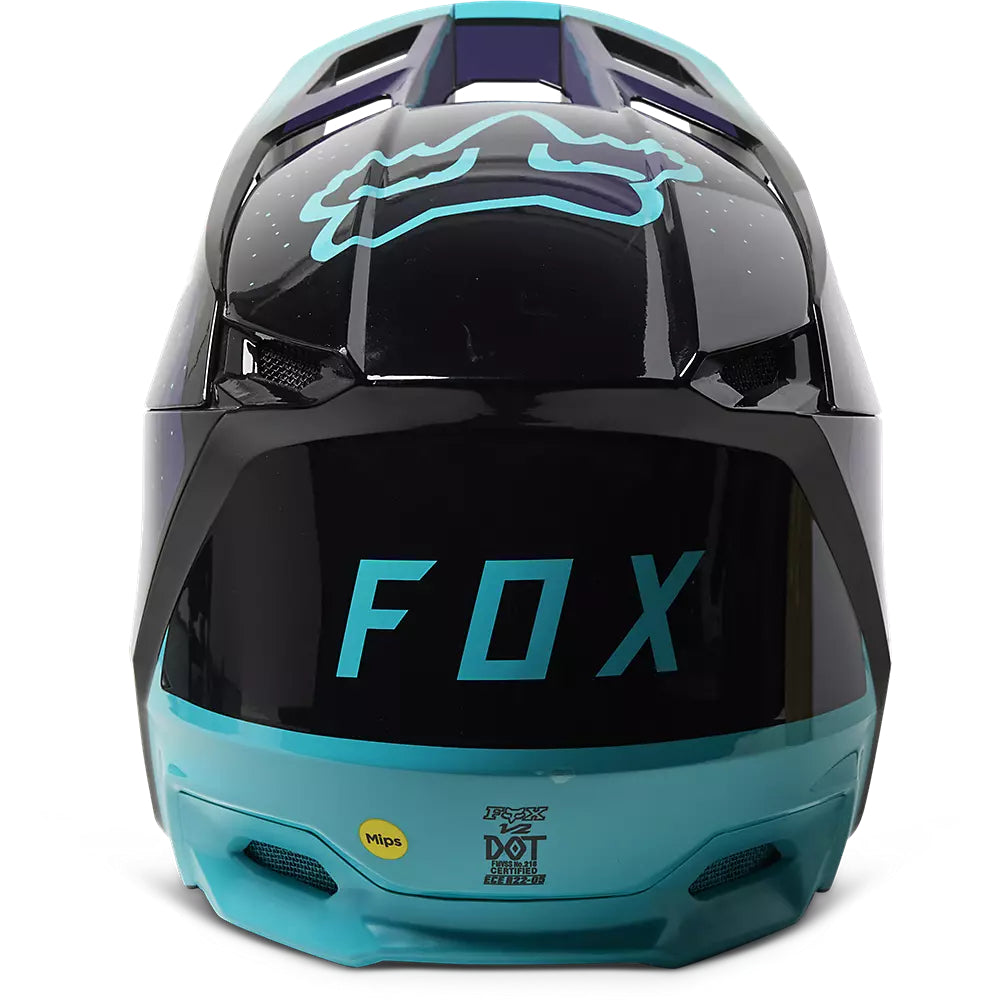 Casco Moto V2 Vizen Celeste Fox | Casco Moto Fox casco fox racing motocross mtb