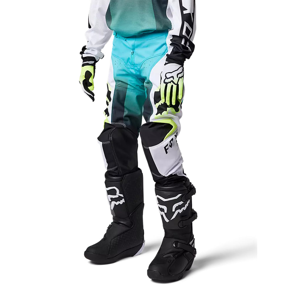 Pantalon Moto Niño 180 Leed Celeste Fox