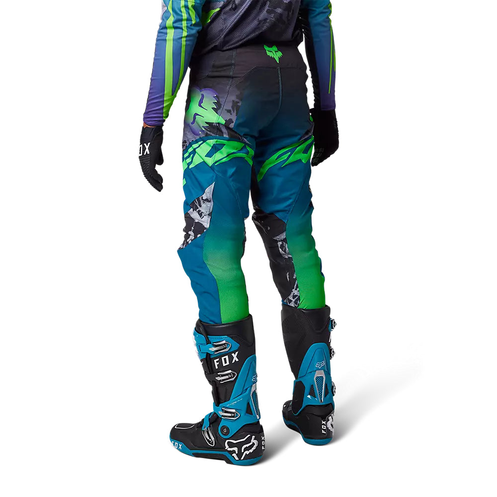 Pantalon Moto 360 Dkay Azul/Negro/Verde Fox