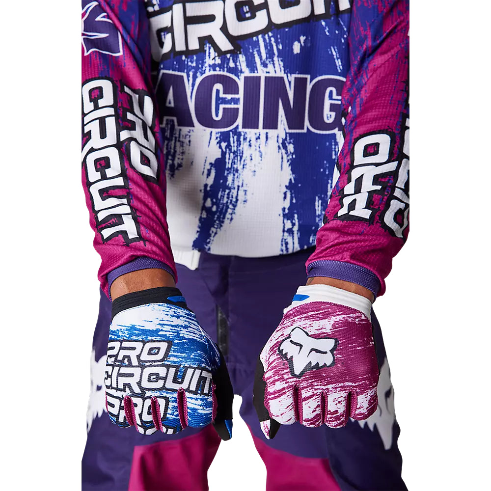Polera Moto 180 Pro Circuit Blanco/Azul Fox