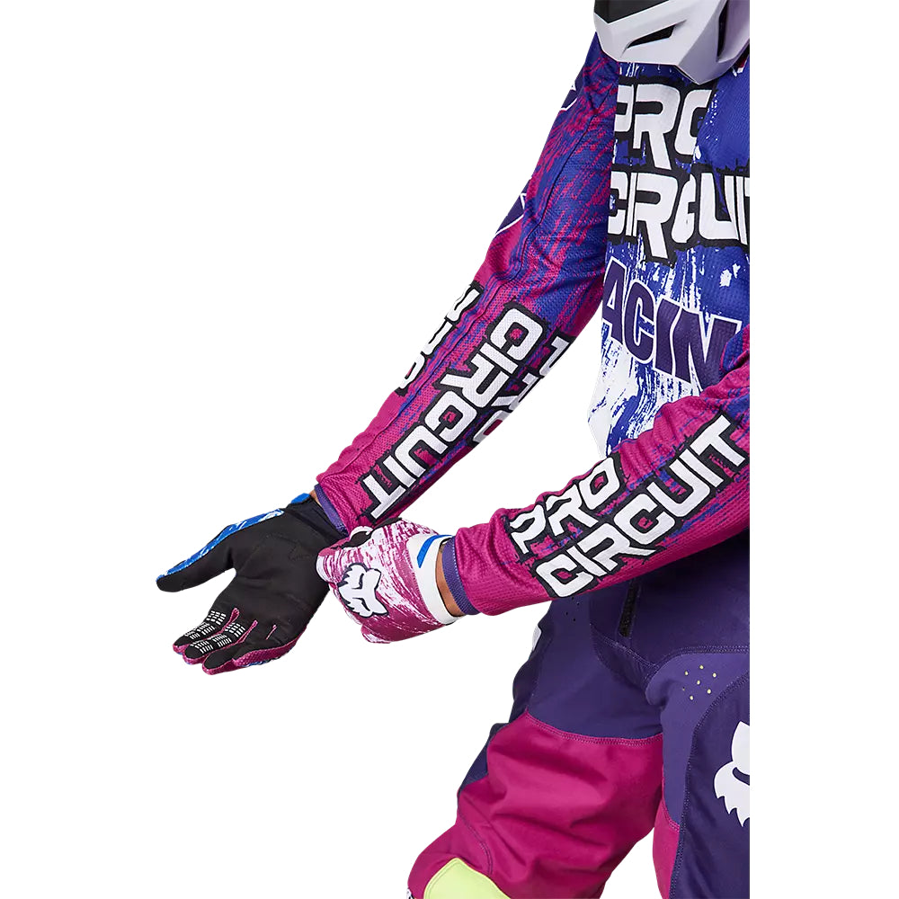 Polera Moto 180 Pro Circuit Blanco/Azul Fox