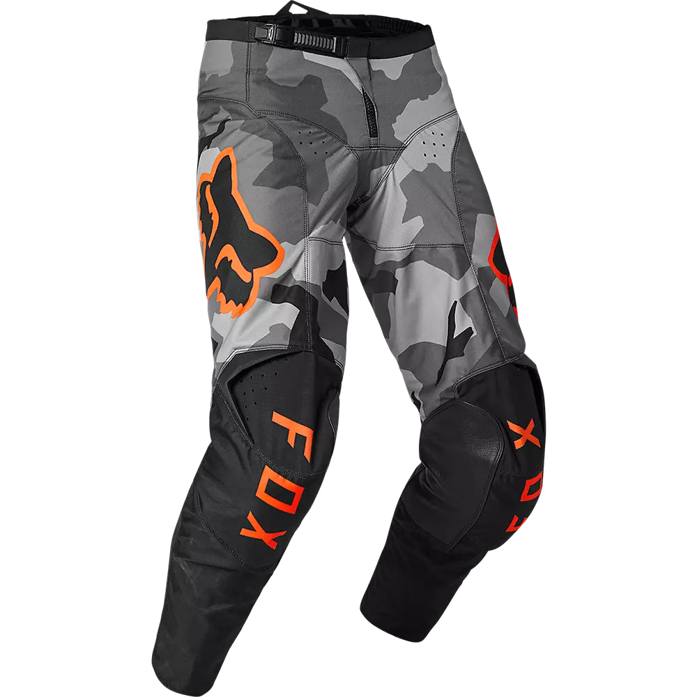 Pantalon Fox Moto 180 BKNR Camo para Moto Gris/Naranjo