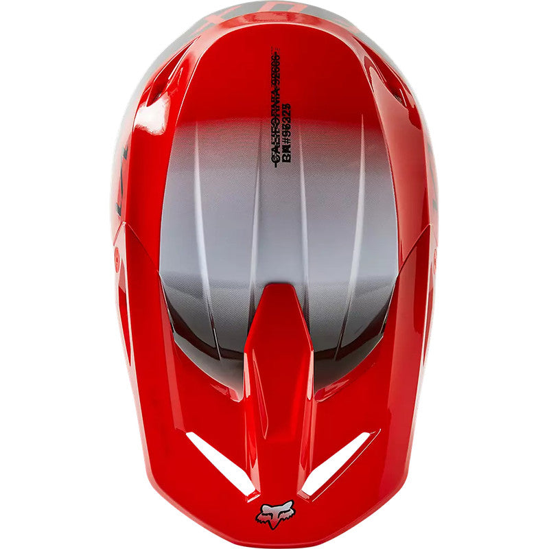 Casco Moto Niño V1 Toxsyk Rojo Fox