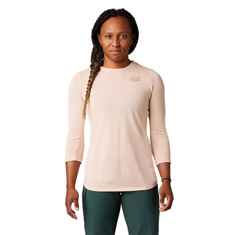 Polera Bicicleta Mujer Ranger Drirelease® 3/4 Rosado Claro Fox