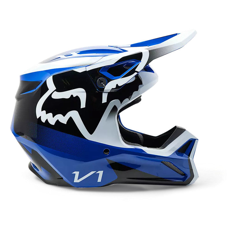 Casco Moto V1 Leed Azul Fox
