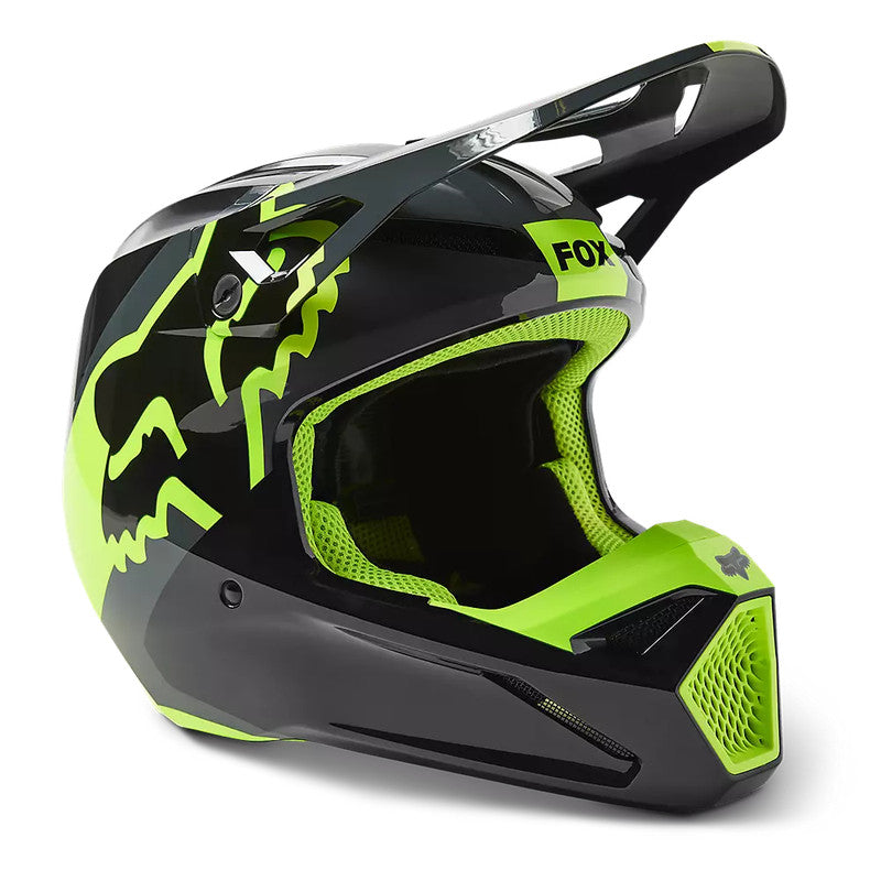 Casco Moto Niño V1 Xpozr Negro Fox