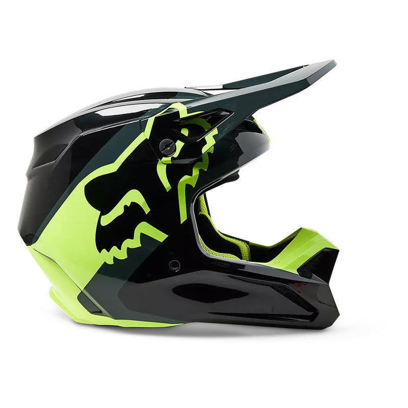 Casco Moto Niño V1 Xpozr Negro Fox