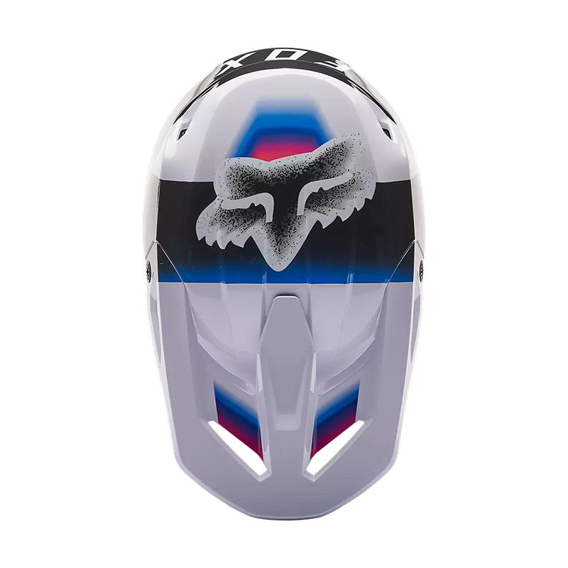 Casco Moto V1 Horyzn Negro/Blanco/Rosado Fox