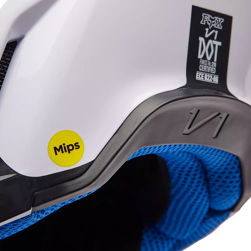 Casco Moto V1 Horyzn Negro/Blanco/Rosado Fox