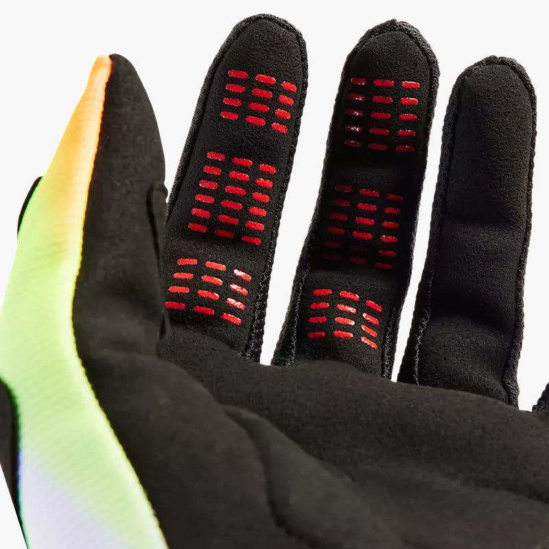 Guantes Moto 180 Statk Blanco/Amarillo Fox