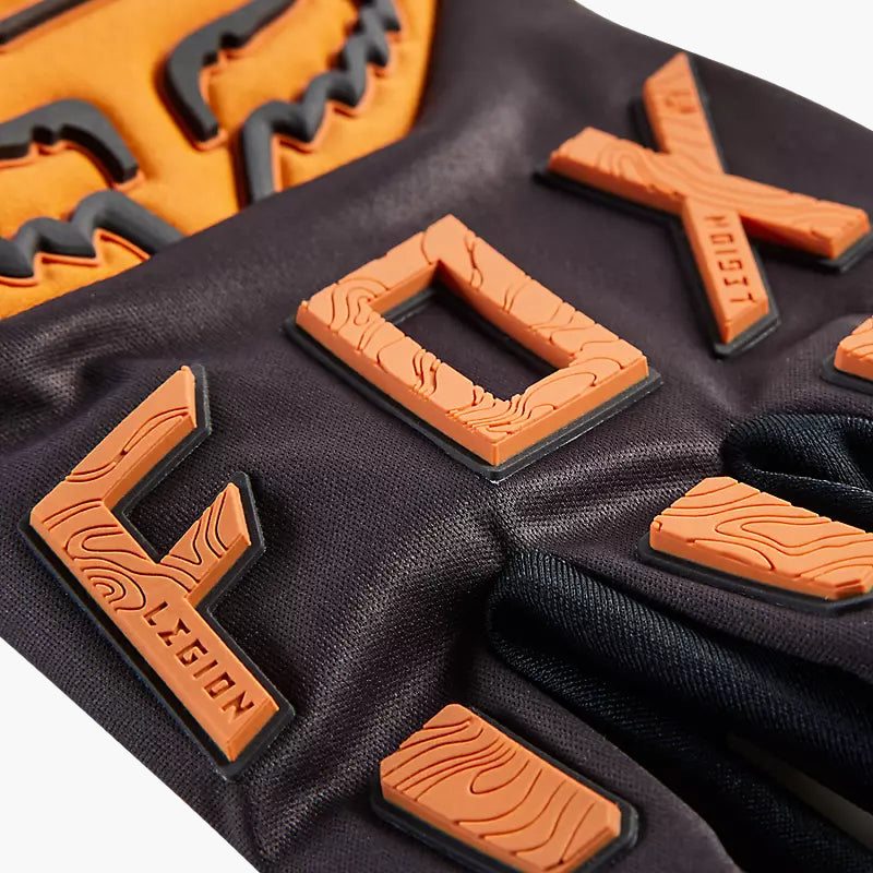 Guantes Moto Legion Drive Water Negro/Naranjo Fox