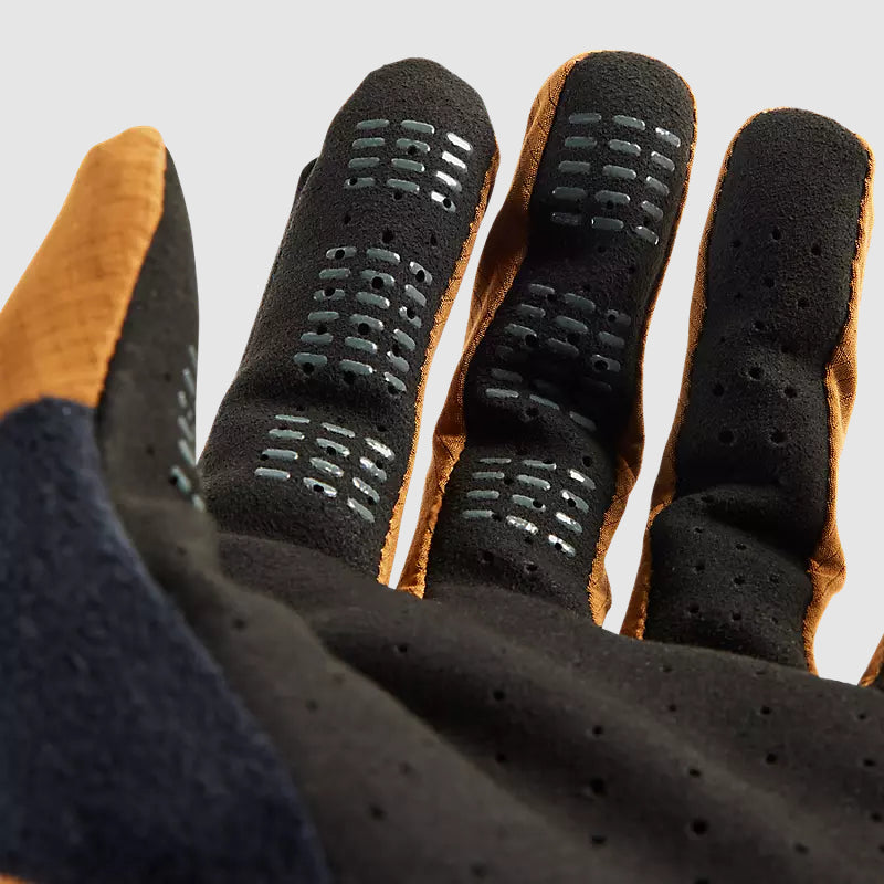 Guantes Bicicleta Flexair Pro Café Mostaza Fox