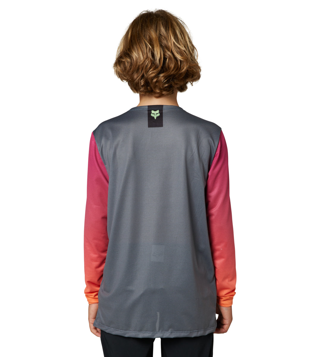 Polera Bicicleta Niño Flexair Manga Larga Gris Fox