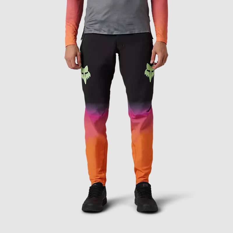 Pantalon Bicicleta Flexair Race Negro/Naranjo Fox