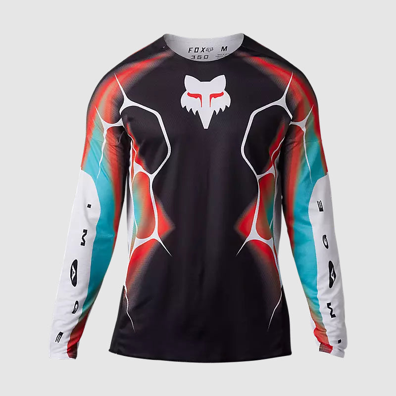 Polera Moto 360 Syz Negro/Blanco/Rojo Fox