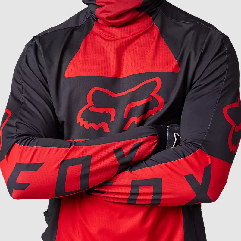 Polera Moto Ranger Drive Krux SXS Con Cuello Rojo Fox