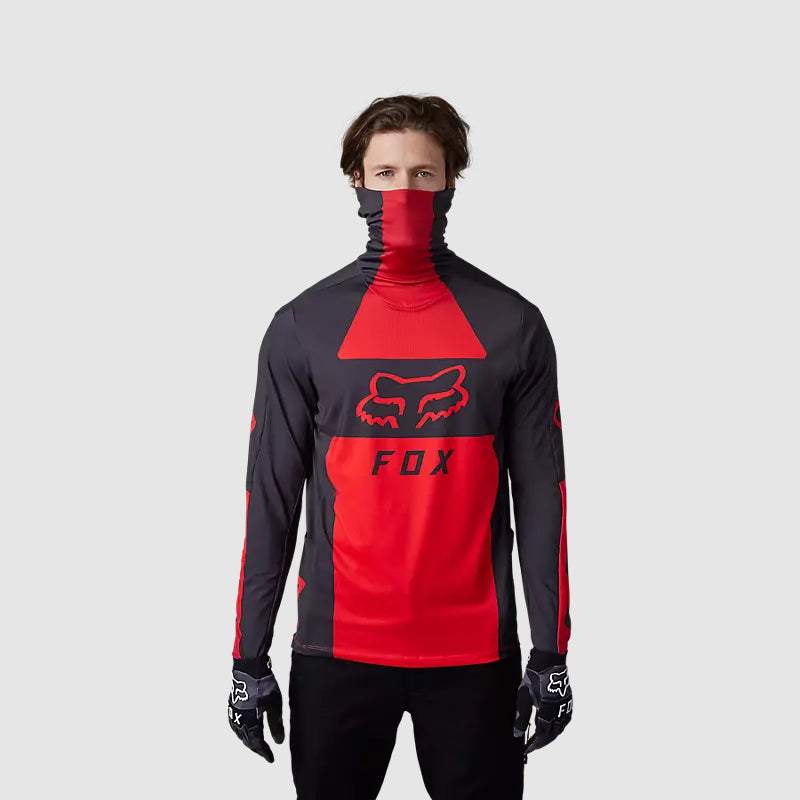 Polera Moto Ranger Drive Krux SXS Con Cuello Rojo Fox