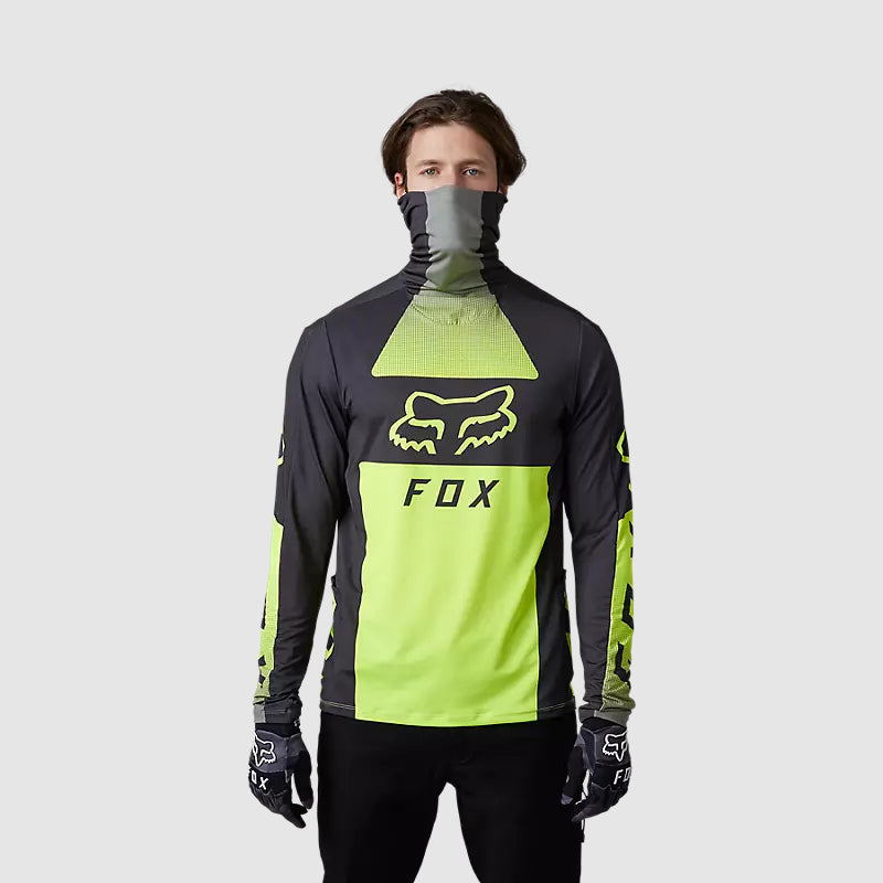 Polera Moto Ranger Drive Krux SXS Con Cuello Amarillo Fluor Fox