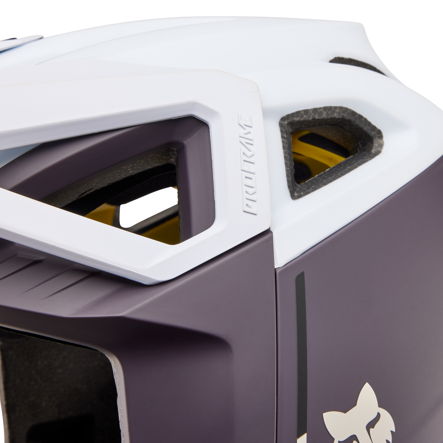 Casco Bicicleta New Proframe Clyzo Morado/Blanco Fox