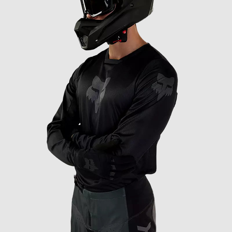 Polera Moto 180 Blackout Negro Fox