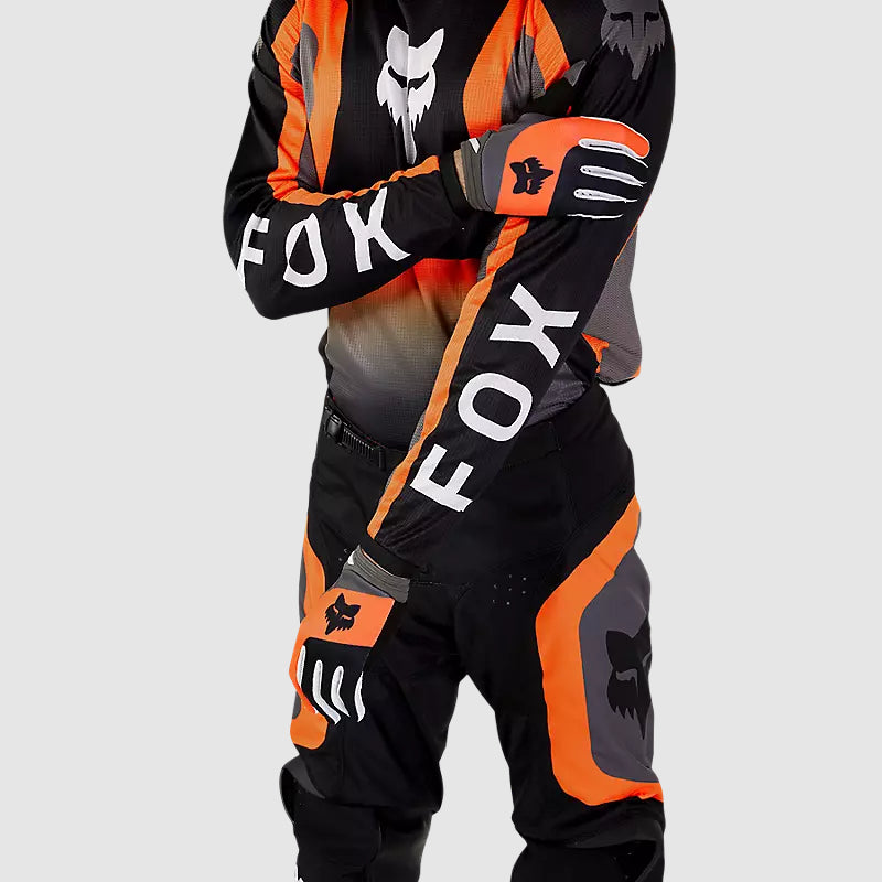 Polera Moto 180 Ballast Negro/Naranjo Fox