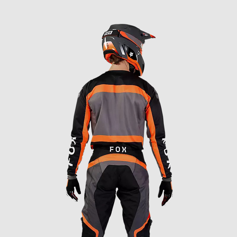 Polera Moto 180 Ballast Negro/Naranjo Fox