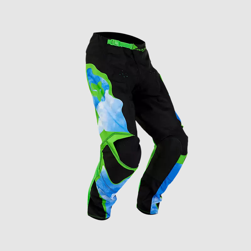 Pantalon Fox Moto 180 Atlas para Moto Celeste/Verde