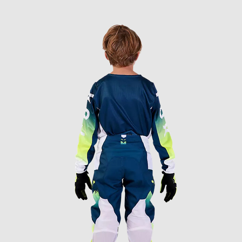 Polera Moto Niño 180 Flora Azul Petroleo Fox