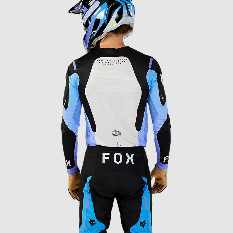 Polera Moto Flexair Magnetic Negro/Lavanda Fox