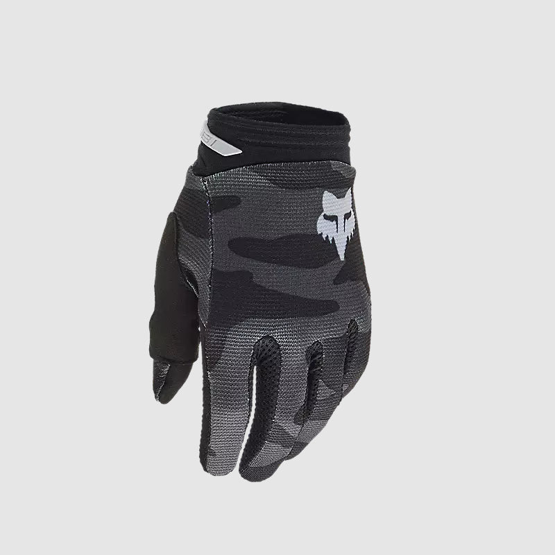 Guantes Moto Niño 180 Bnkr Camo Negro Fox