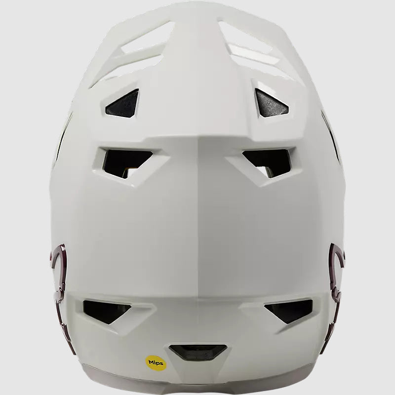 Casco Bicicleta Rampage Blanco/Burdeo Fox | Casco MTB Fox casco fox racing motocross mtb