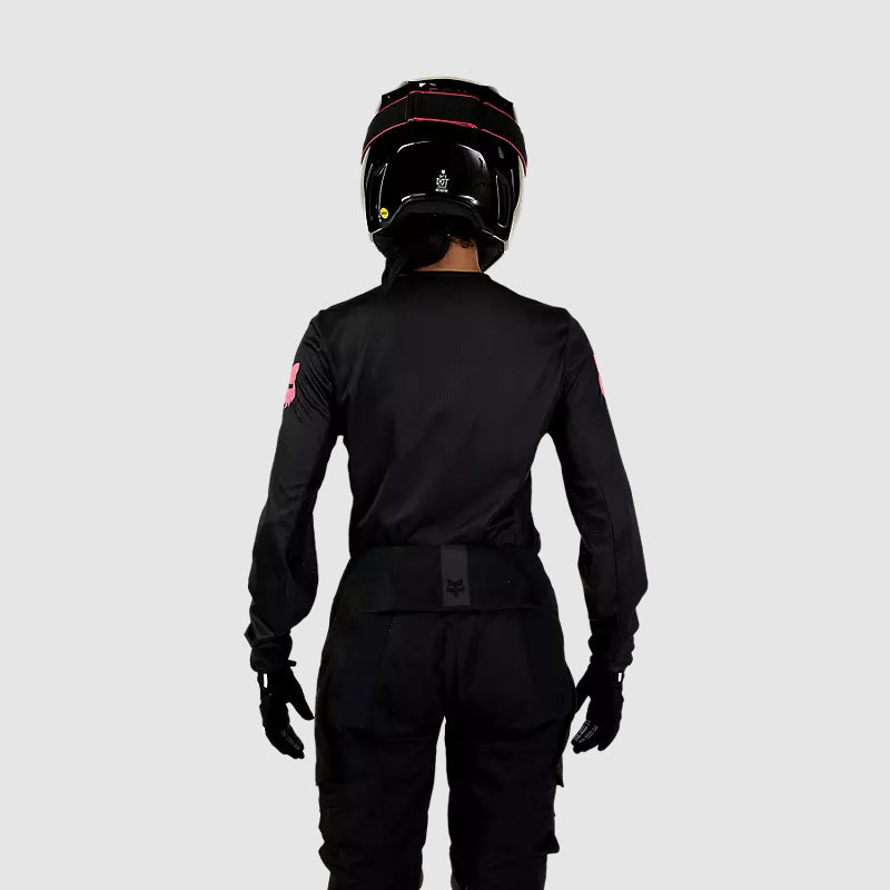 Polera Moto Mujer 180 Blackout Negro Fox
