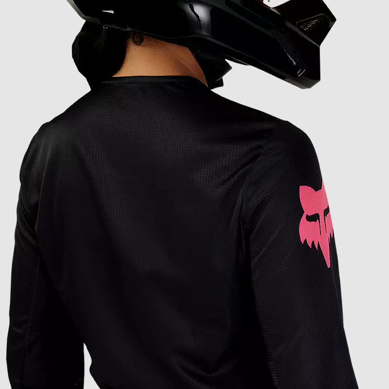 Polera Moto Mujer 180 Blackout Negro Fox