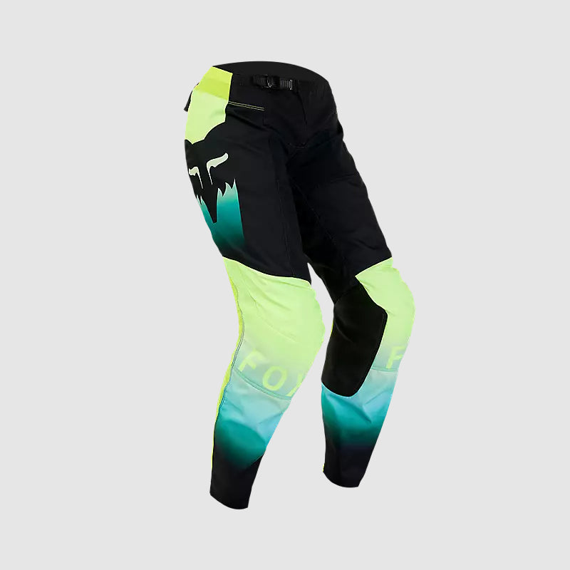 Pantalon Fox Moto Mujer 180 Flora para Moto Negro/Amarillo