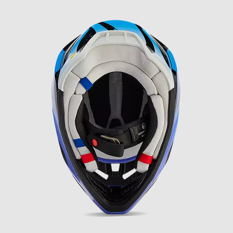 Casco Moto V3 Magnetic Negro/Morado Fox