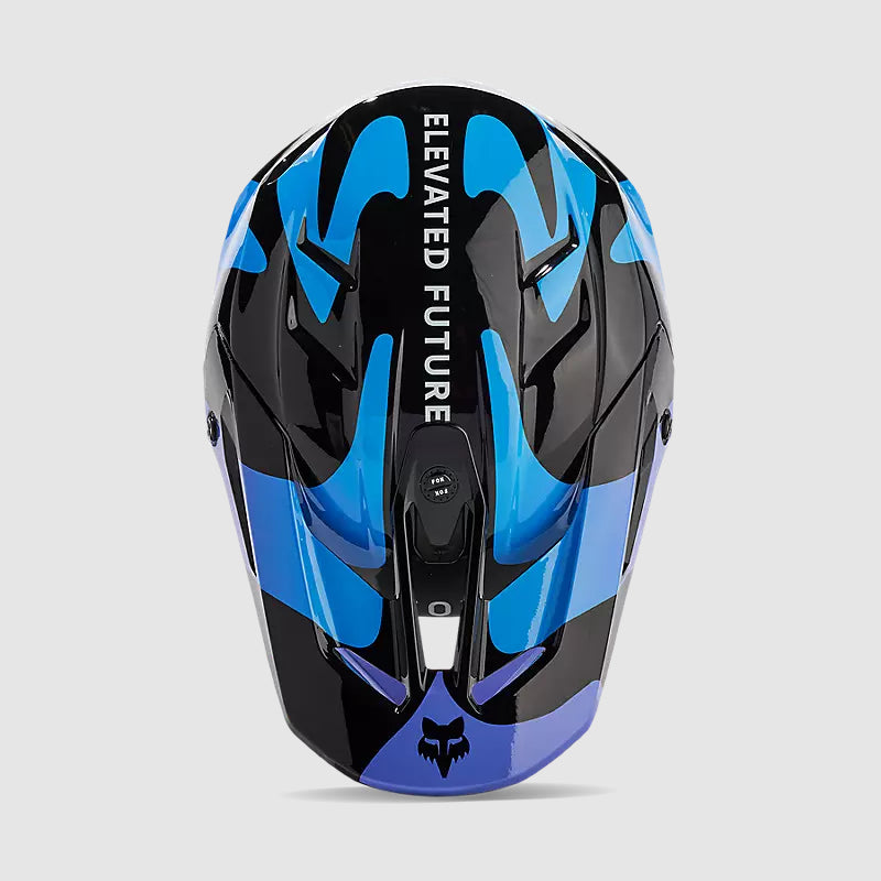 Casco Moto V3 Magnetic Negro/Morado Fox