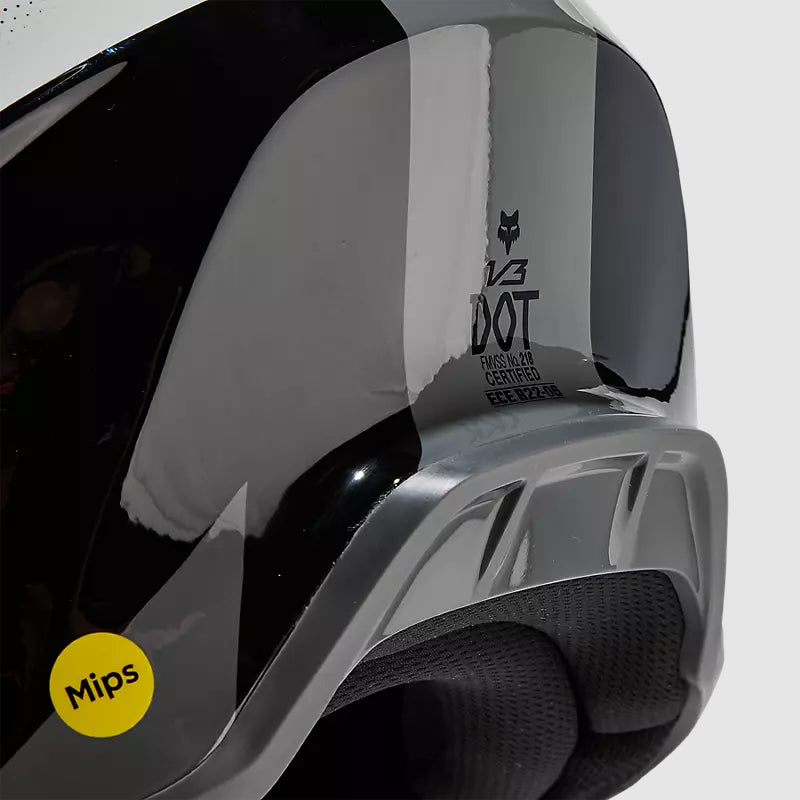 Casco Moto V3 Revise Negro/Gris Fox